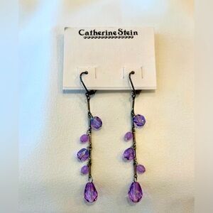 Catherine Stein Dangle Drop Earrings, NWT